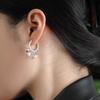 Tassel Pearl Retro Earrings Antique Gold Texture Design Temperament Women's Birthday Party Gift Ear Jewelry