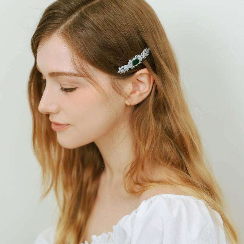 Elegy Stone Square Point Cubic Hairpin A-276 Blue