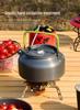 Large Capacity Outdoor Ultra-Light Aluminum Teapot Kettle, Portable 1.8L Camping Coffee Pot