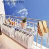 Balcony Drying Rack Minimalist Clothes Storage Stand Multi Functional Indoor And Outdoor Shoe Drying Railing Windowsill Hanging
