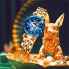 Luxury Elegant Women's Watch Rhinestone Ocean Heart Waterproof Rose Gold Stainless Steel Quartz Women's Fashion Birthday Gift