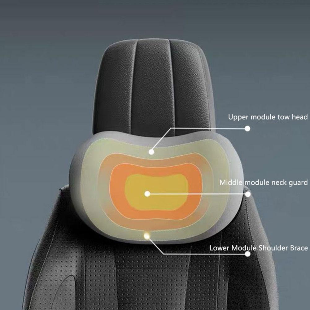 Car Headrest Neck Pillows Auto Memory Breathable Travel Guard Auto Lumbar Pillow Travel Guard Cars Lumbar Pillow Car Supplies