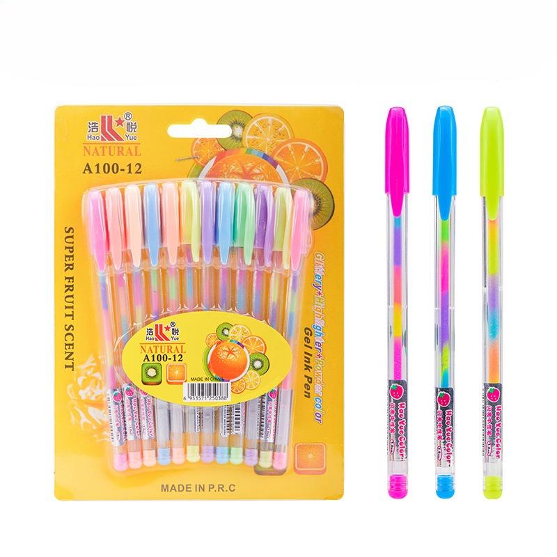 36 Colors Neon Gel Neutral Pen Set with 36 Colors to Choose From 1.2Mm Glitter Ink Vibrant Mixed Colors Smooth Writing