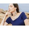 Women Fashion Bohemian Style Rattan Shell Pearl Charm Dangle Earrings Drop Earrings