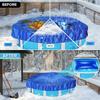 Überdimensioniertes Kältebeständiges PVC Winter-Poolabdeckkissen - Frostschutz Aufblasbare Schwimmmatte