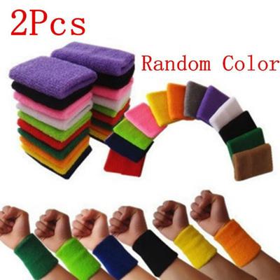 Cotton Unisex Sport Sweatband Wristband Basketball Wrist Protector Running Badminton Basketball