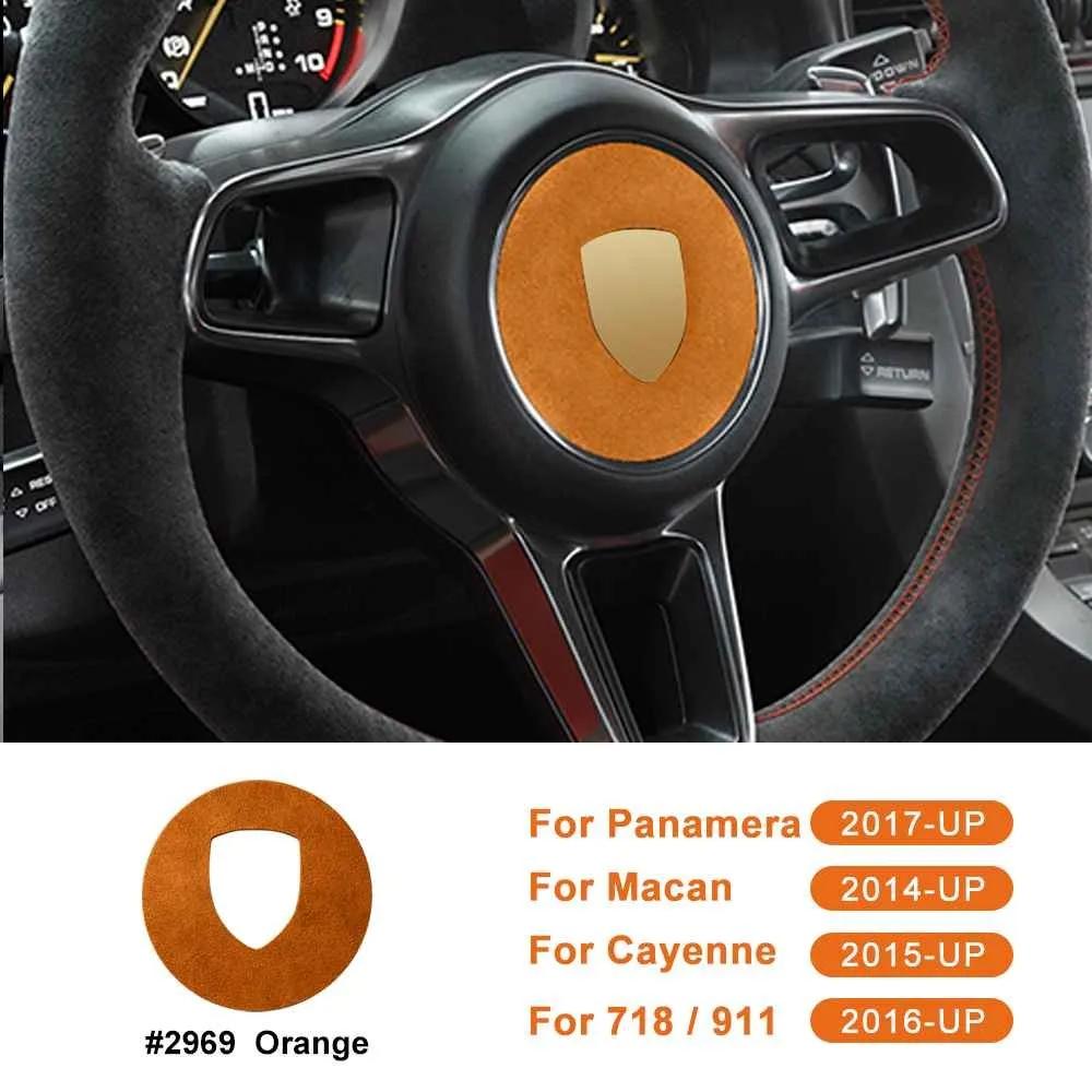 Carbon Fiber Style Center Sticker Decal for Porsche Macan Panamera 718 911 Cayenne 2017-2023 Interior Trim