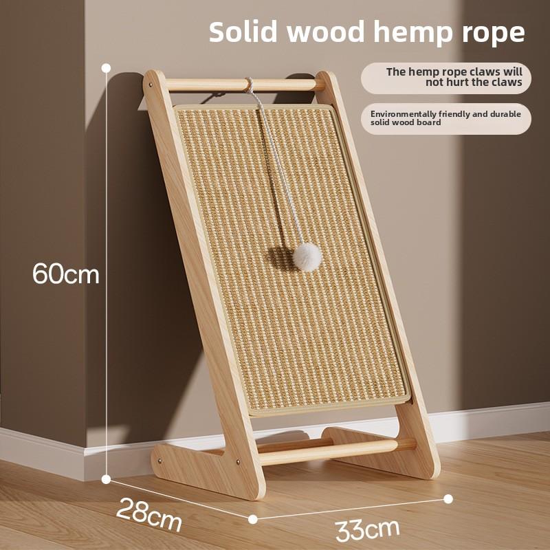 Cat Scratching Board Does Not Drop Debris Vertical Wear-resistant Cat Scratching Pad Cat Scratching Column Sword Hemp Rope Cat Toy