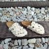 Fashion 2025 Spring Fashion Buckled Decorated Toe-cap Suede Slippers Closed Toe Solid Color Low Heel Novelty Women's Mules Large Size