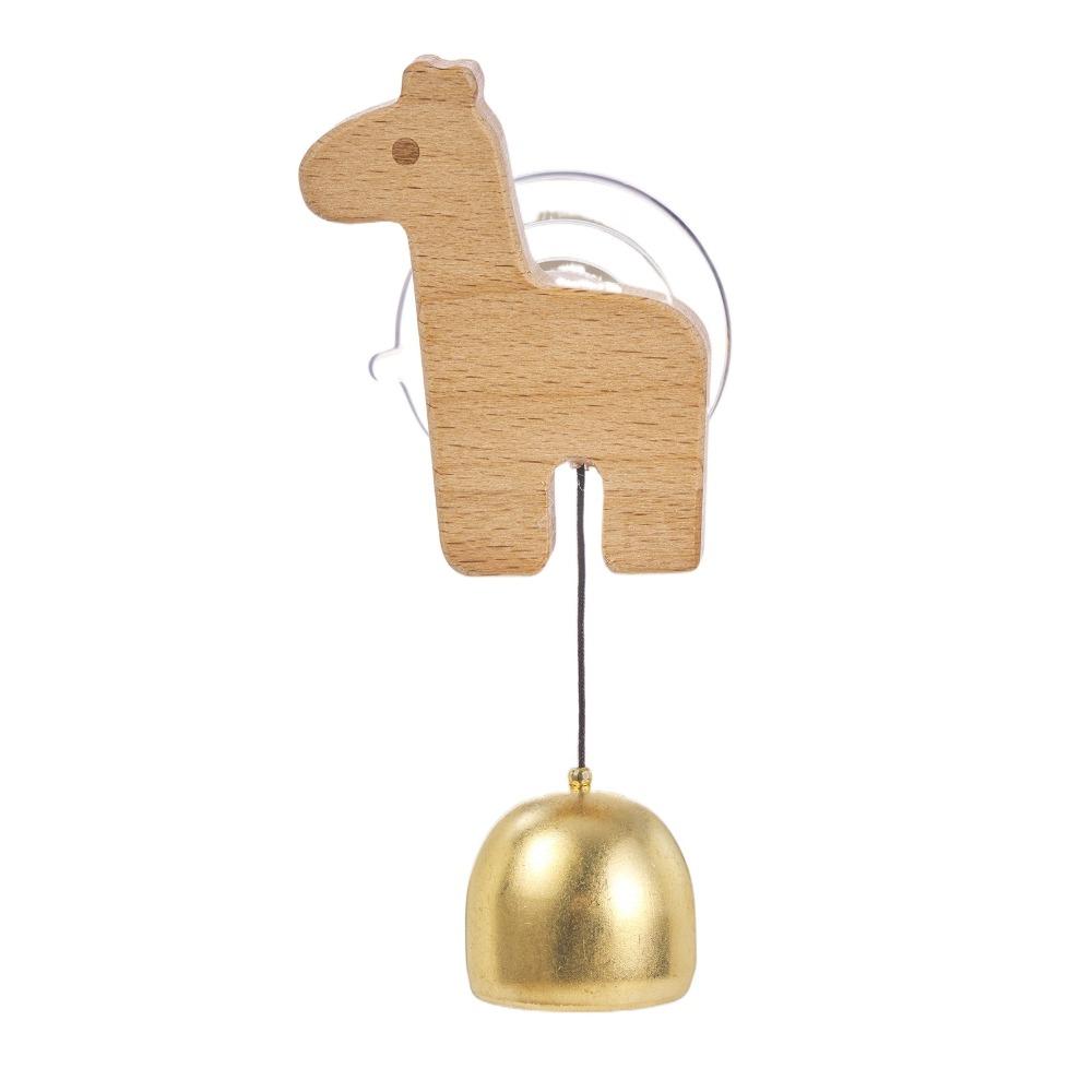 Suction Cup Animal Shaped Wind Chime Brass Collision Bell Entry Reminder Bell Pendant  Front Door
