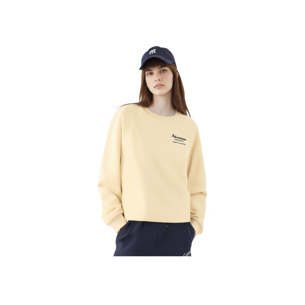 FILA Original Casual Comfortable Loose Sweatshirt Women sweatshirt Coffee-Yellow F71W449201F-YE