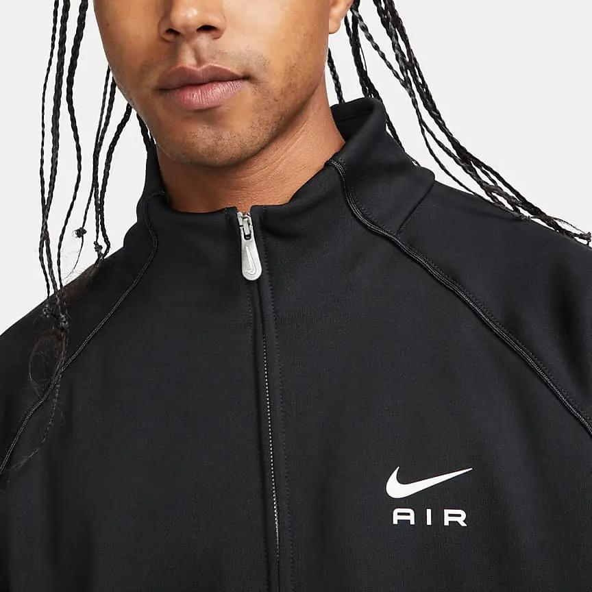 Nike Color Block Printed Logo Stand Collar Long Sleeve Jacket Men jackets Black DQ4221-010