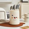 Dustproof Chopstick Holder with Lid Kitchen Home Cutlery Spoon Drainage Organizer Rack Cartoon Tableware Organizer for Utensils