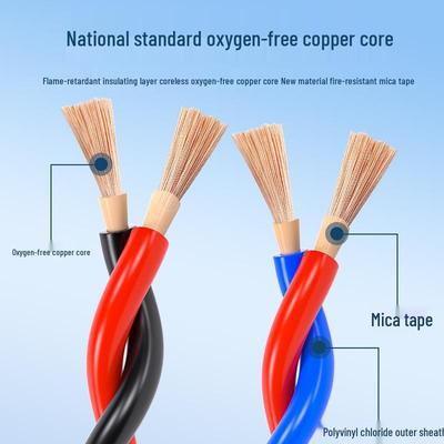 Low Smoke Halogen-Free Fire-Resistant Flexible Copper Twisted Pair Wire for Household Lighting