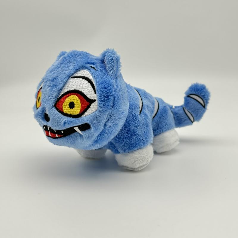 New Demon Tiger Plush Toy Hunters Kpop Soft Toy Blue Tiger Plushie Doll K Pop Stuffed Plushie Toy Christmas Birthday Gift