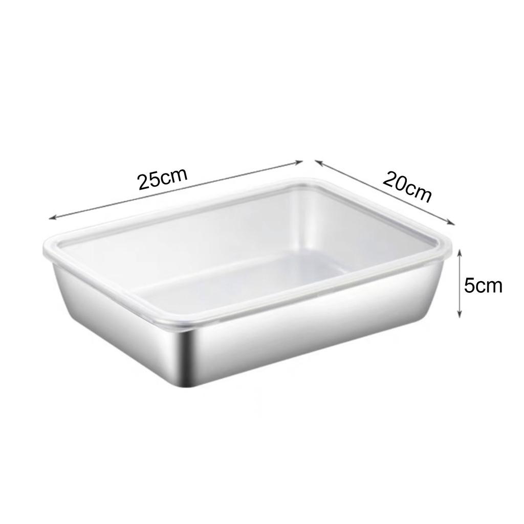 Stainless Steel Serving Plate Dessert Serving Tray Multipurpose Dinnerware Home Canteen Restaurant Kitchen Accessories
