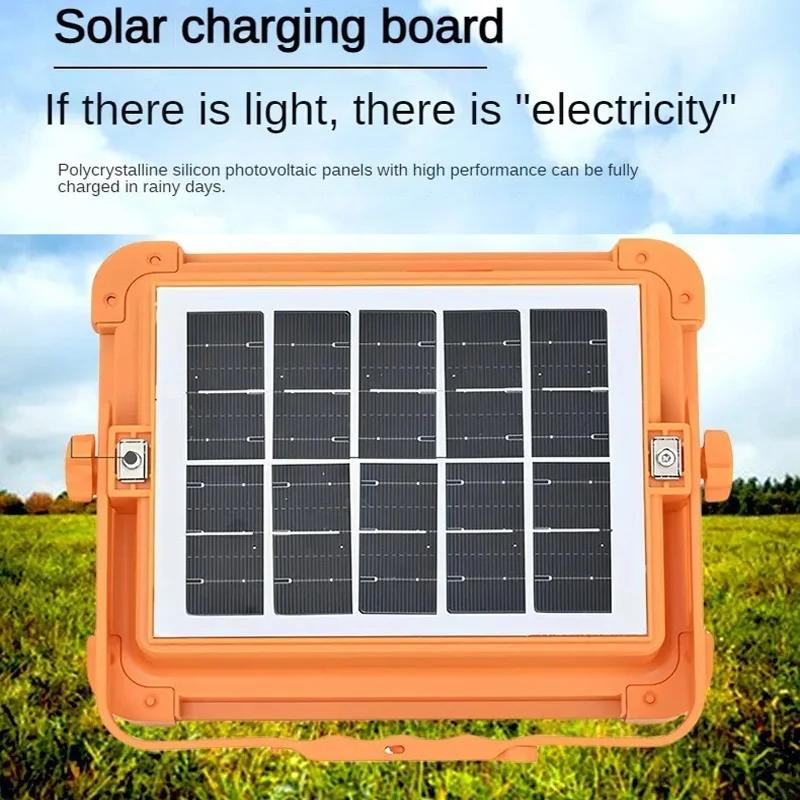 Solar Waterproof Outdoor Lamp Super Bright Emergency Flood Light for Camping