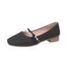 Mary Jane with Skirt Small Leather Single Shoes Women's 2025 Spring and Autumn New Gentle Flat Shoes