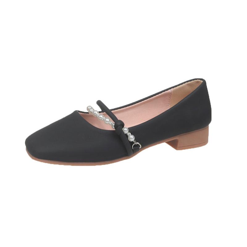 Mary Jane with Skirt Small Leather Single Shoes Women's 2025 Spring and Autumn New Gentle Flat Shoes