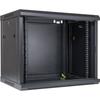 Rack monté sur le mur - INTER-TECH - SMA-6409 - 9U - Capacité 30 kg - Couleur Noir