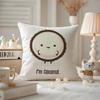 Art Coconut Illustration Cushion Cover Antidustmite Pillowcase Invisible Zipper Silky Short Plush Sofa Cushion Cover