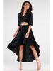 Blouse with 3/4 Sleeves in Black Size M