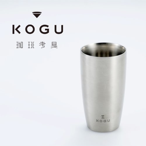 KOGU Coffee Kogu Double-Walled Tumbler, 330ml [Made In Japan]. This Durable, Double-walled Mug Keeps Your Drink Cool. Perfect for Outdoor Activities,