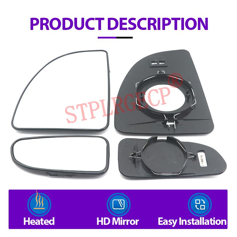 1 PC Door Wing Mirror Glass Heated Left Right Side Car-styling Rearview Lens for Fiat Ducato Citroen Jumper Boxer 2002-2006