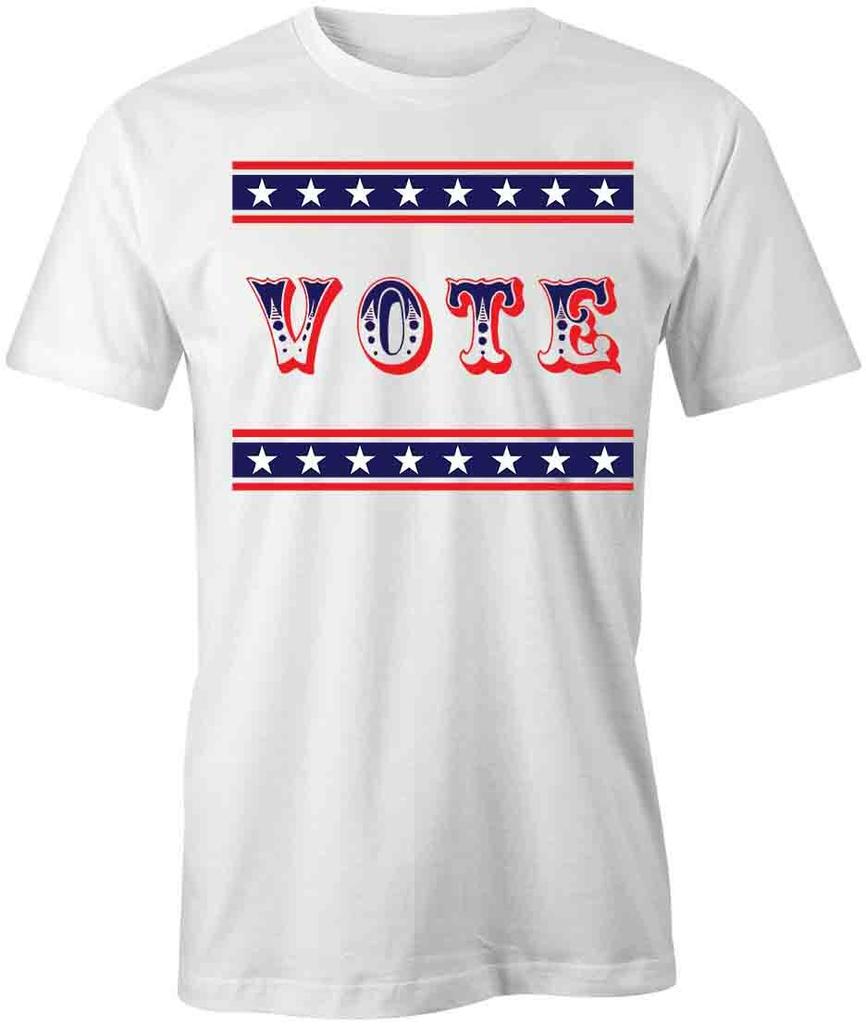 VOTE STARS STRIPES TShirt Tee Short-Sleeved Cotton PATRIOTIC S1WCA964