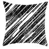 45*45cm Black and White Cushion Cover Waist Pillowcase Nordic Geometric Throw Pillow Sofa Bedroom Pillowslip Car Home Decor