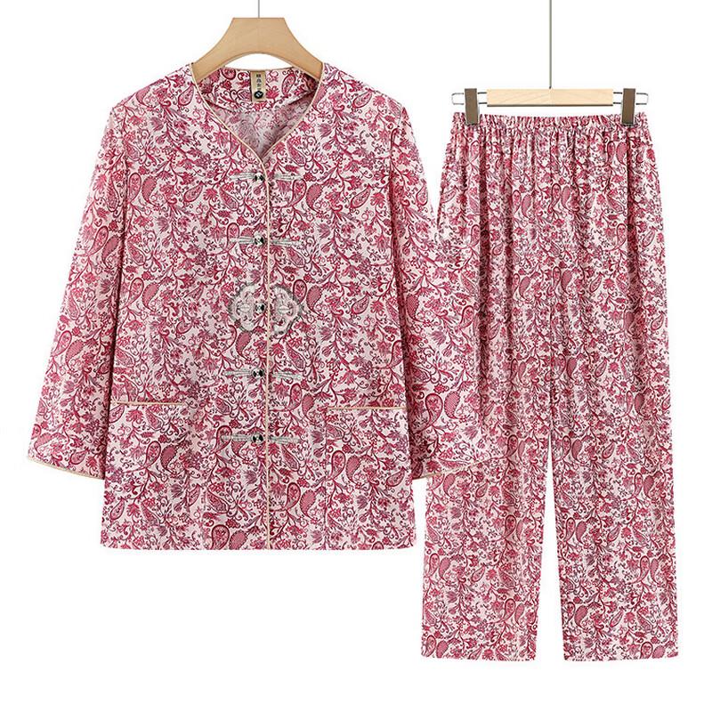 YUZHAOLIN Elderly Women's Summer Homewear Set