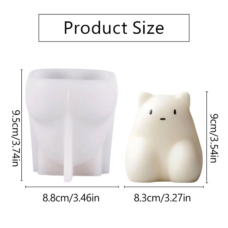 Cute Animal Puddings Silicone Molds Cute Fondants Molds Cake DIY Supplies Pastries Bakings Tool Soap Molds
