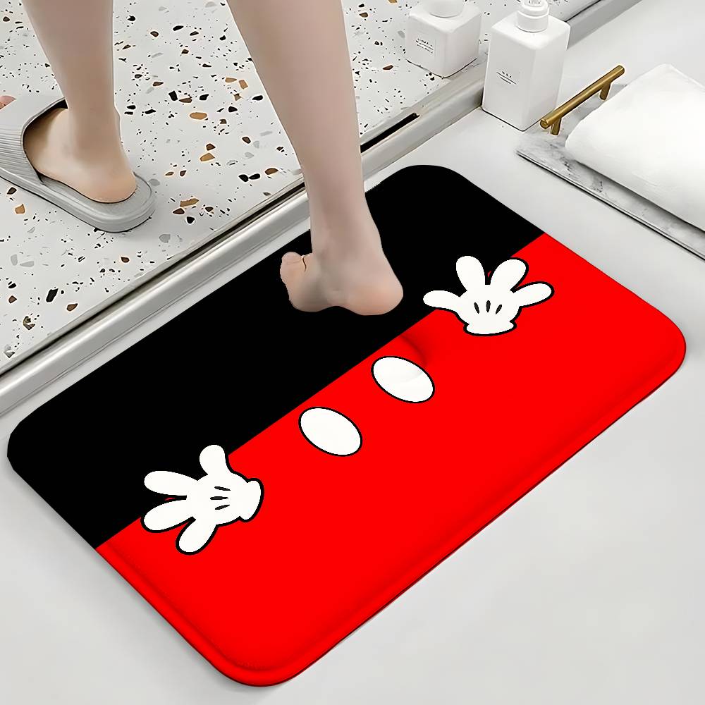 Cute M-Mickeys Mouses Floor Mats Home Laundry Rug Carpet For Living Room Decor Lounge Area Anti-slip Foot Mat Entrance Doormat