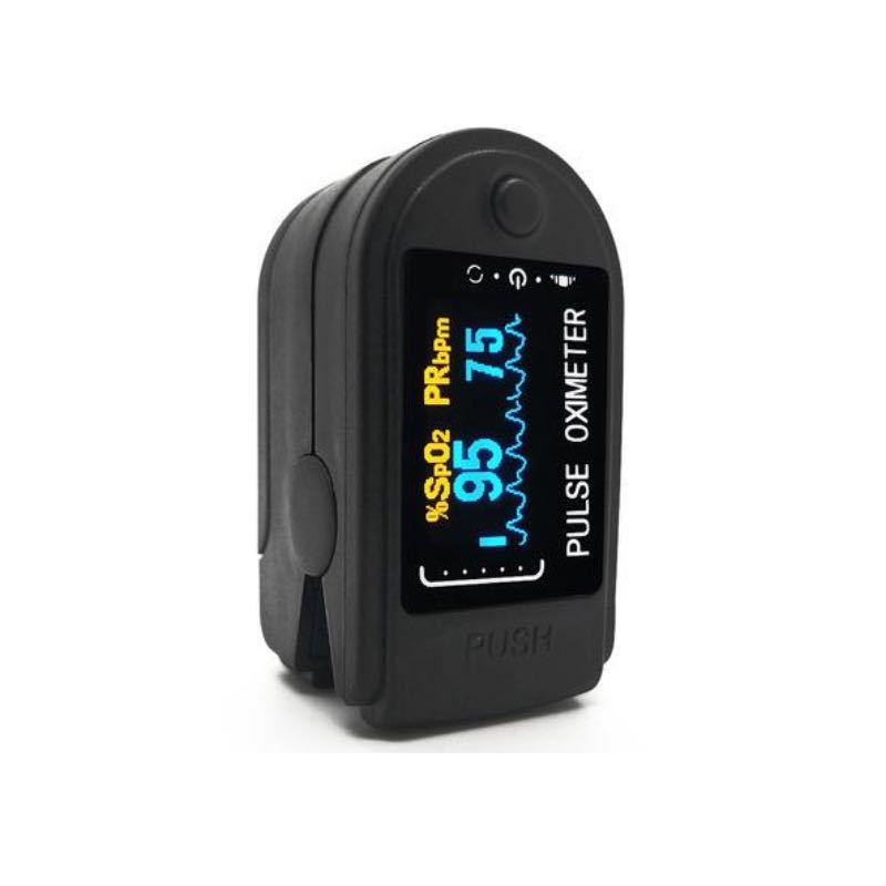 LK87 Fingertip Pulse Oximeter: Heart Rate & Oxygen Monitor, Black Gem