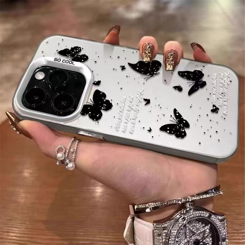 Butterfly Flying Applicable To Apple 16Pro Mobile Phone Case iPhone15plus Cute 14Pro Premium 13 Europe, America 17