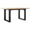 Coffee Table O Frame 80x50x40 cm Solid Pine Wood and Steel