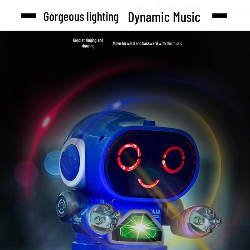 Electric Luminous Six-Claw Singing and Dancing Robot Fish Toy for Kids