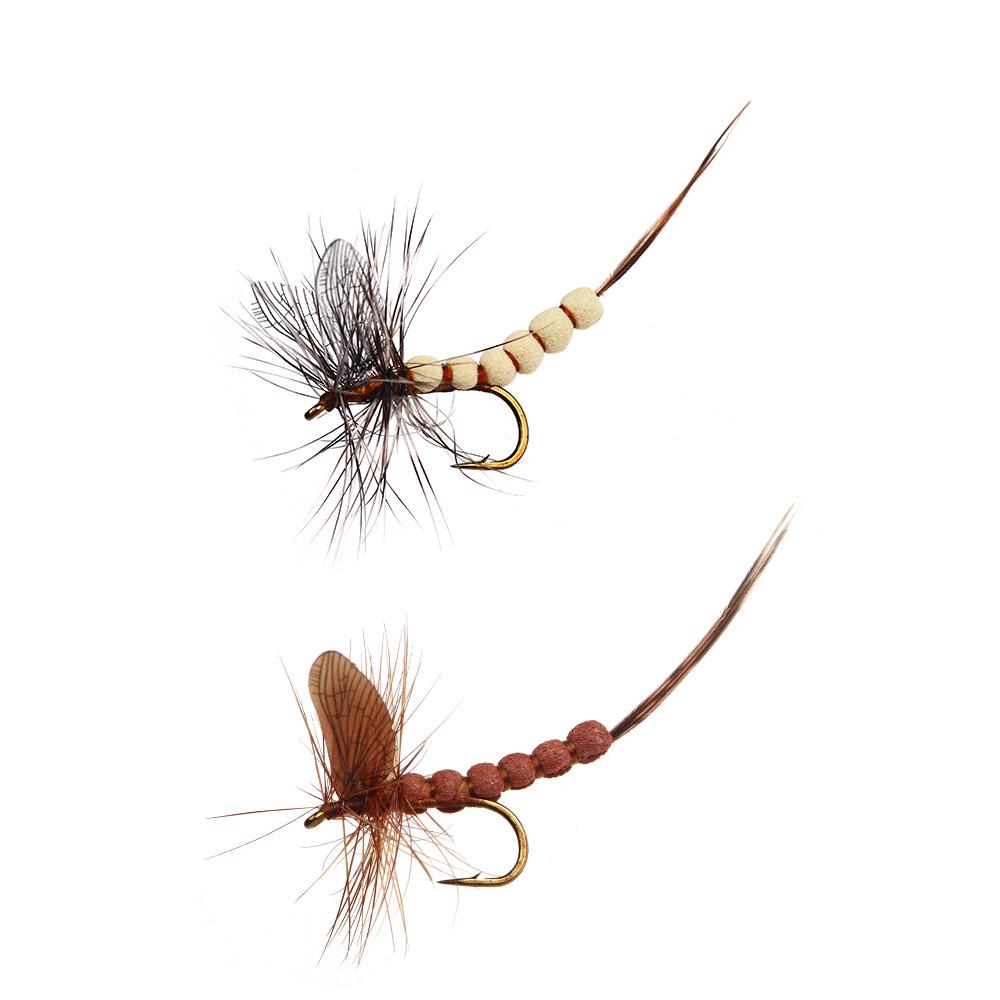 Mayfly Bionic Dry Fly Fishing Lure: Hand-Tied Floating Feather Hook Imitation