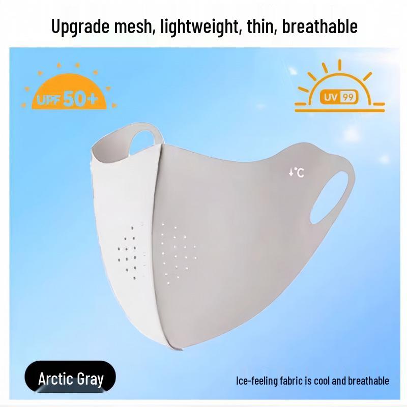 Women s Ultra-Thin Ice Silk Sun Protection Mask - Breathable, Anti-UV, 3D Design to Shield Eye Corners.