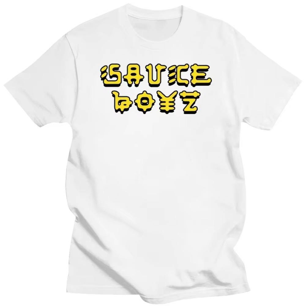 

Футболка американского рэпера хип-хопа Эладио Карриона с музыкальным альбомом Sauce Boyz, графические принты, футболки для мужчин и женщин, футболки в стиле «художник-эстетик», топы XXXXXL белый