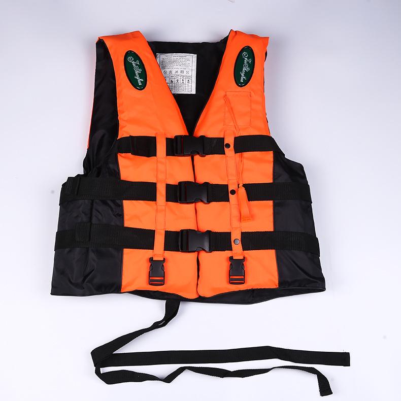 Adult Orange Oxford Marine Life Jacket for Fishing