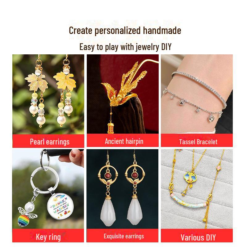 DIY Jewelry Needle-Nose Pliers: Handmade Accessory Tool for Bracelets, Necklaces, and Pearl Stringing.