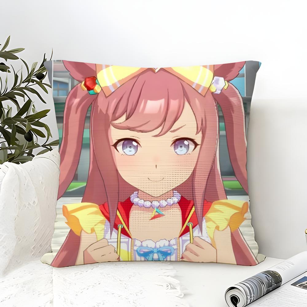 Game Cartoon Uma musume PPretty Derby Pillow Case linen pillow case sofa home decor cushion cover cushion cove
