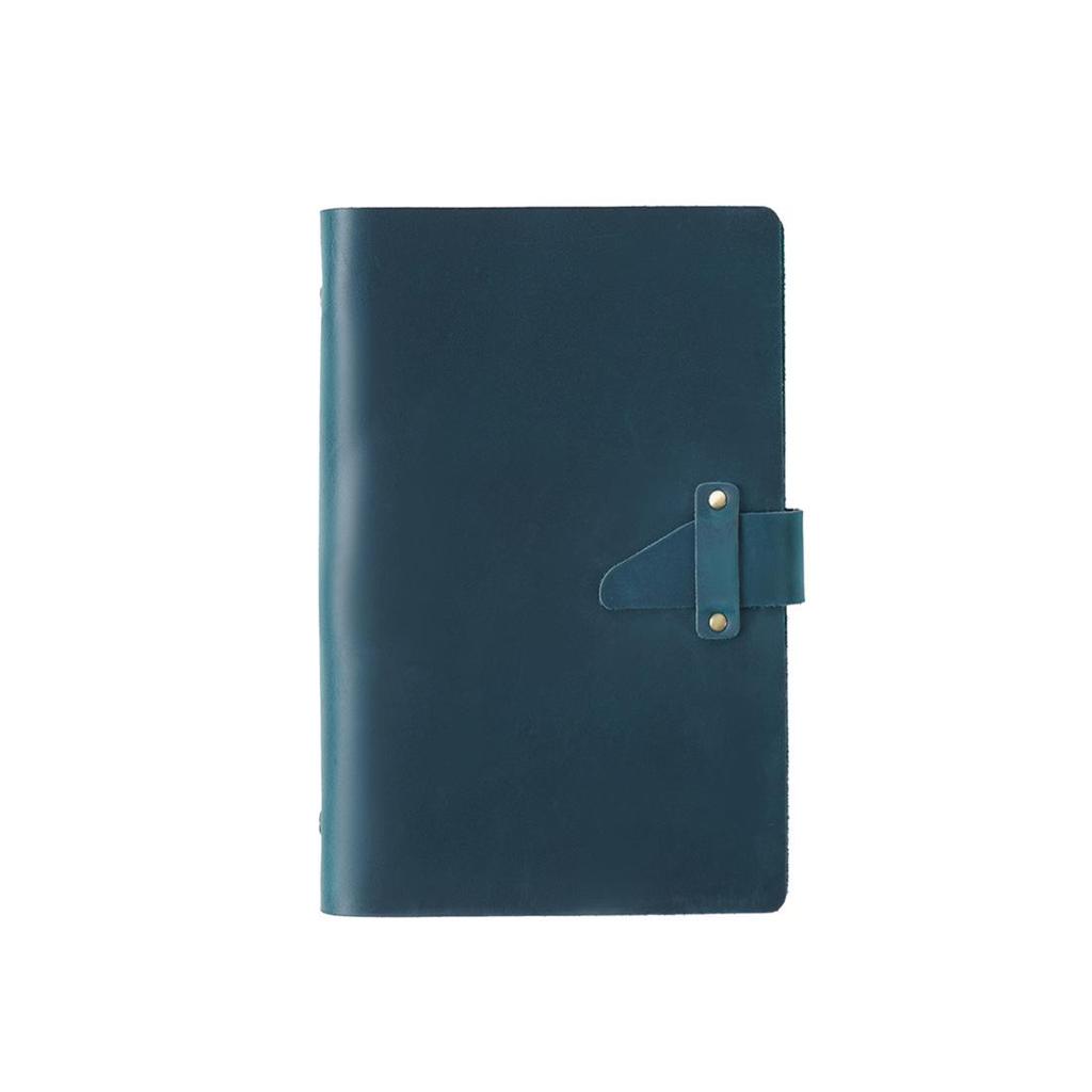 Genuine Leather A5 Business Planner Binder - Retro Style