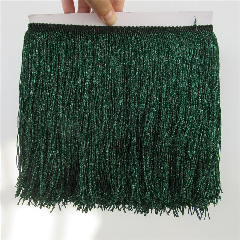 20Cm Gold Nylon Row Beard Latin Dance Dress Decorative Diy Dress Fringed Lace Clothing Accessories