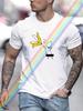 Funny Banana Print Cotton Oversized Men Short Sleeve Casual T Shirt Woman Clothing Tops  Summer Tees Fashion Streetwear
