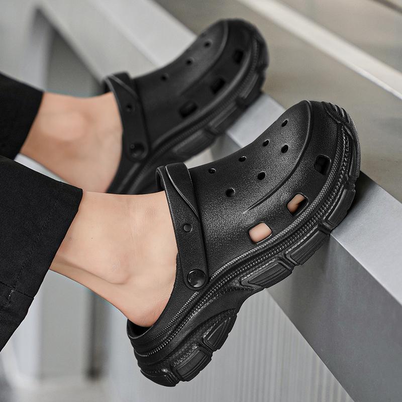 Couple EVA Clog Sandals Lightweight Hollow Beach Garden Shoes Non Slip Summer Slippers Men Women Sizes 36-45 Daily Wear Summer