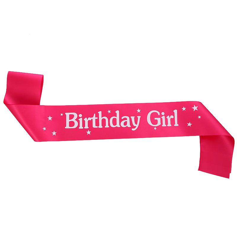 Birthday Party Birthday Girl Shoulder Strap Etiquette Belt, European and American Birthday Girl Belt 2026
