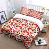 "Cartoon Pug Love Three-Piece Set" Bedding Set with 1 Duvet Cover 2 Pillowcases Single Double King Queen, Gift