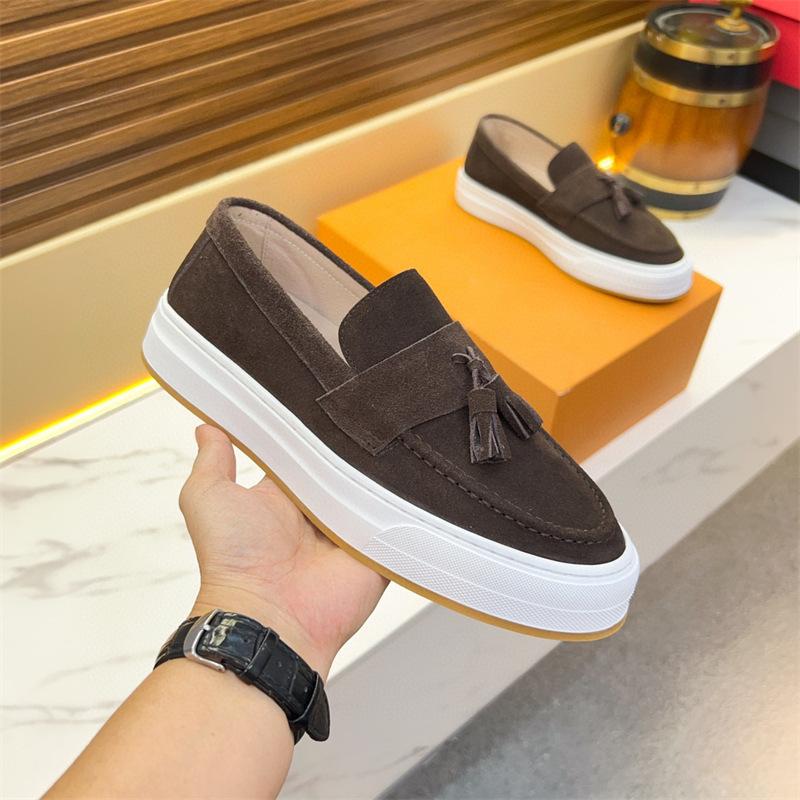 Factory Spring and Summer New British Retro Men's Loafers Fringed Leather Breathable Business Casual Leather Shoes Men's Feet
